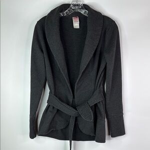 The North Face Tadasana Gray Wrap Open Cardigan Size Small